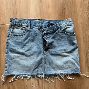 Madewell Blue Denim Skirt